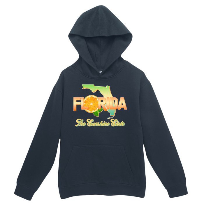 Florida The Sunshine State Orange Logo Urban Pullover Hoodie