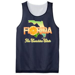 Florida The Sunshine State Orange Logo Mesh Reversible Basketball Jersey Tank