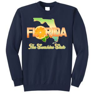 Florida The Sunshine State Orange Logo Tall Sweatshirt