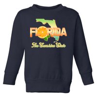 Florida The Sunshine State Orange Logo Toddler Sweatshirt