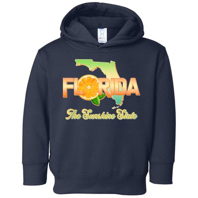 Florida The Sunshine State Orange Logo Toddler Hoodie