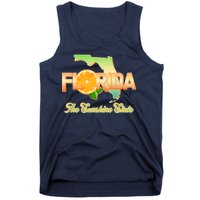 Florida The Sunshine State Orange Logo Tank Top