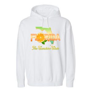 Florida The Sunshine State Orange Logo Garment-Dyed Fleece Hoodie