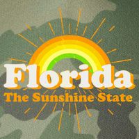 Florida The Sunshine State Rainbow Legacy Tie Dye Trucker Hat