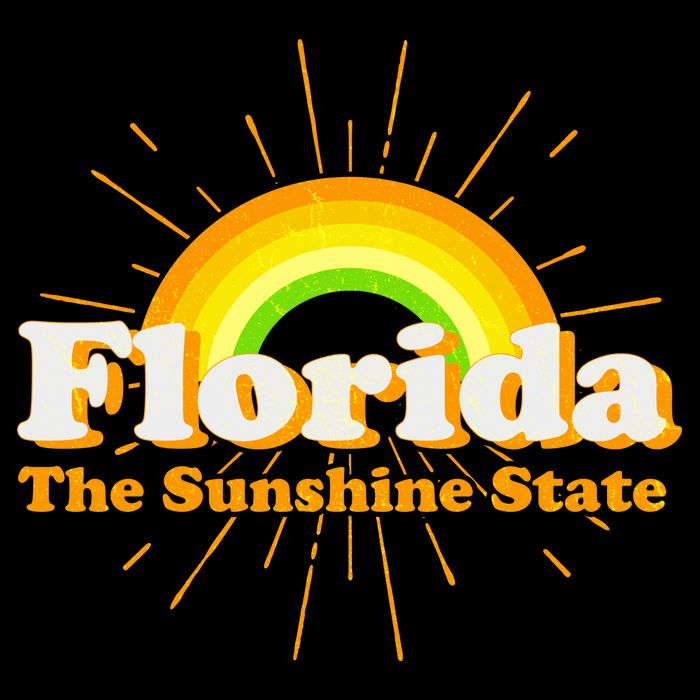 Florida The Sunshine State Rainbow City Backpack