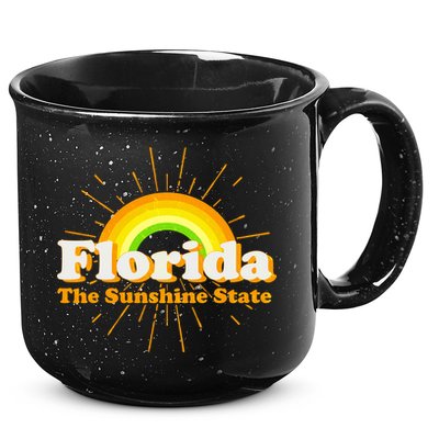 Florida The Sunshine State Rainbow 15oz Campfire Ceramic Mug