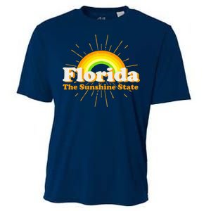 Florida The Sunshine State Rainbow Cooling Performance Crew T-Shirt