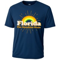 Florida The Sunshine State Rainbow Cooling Performance Crew T-Shirt
