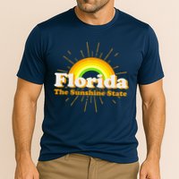 Florida The Sunshine State Rainbow Cooling Performance Crew T-Shirt