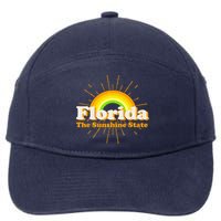 Florida The Sunshine State Rainbow 7-Panel Snapback Hat