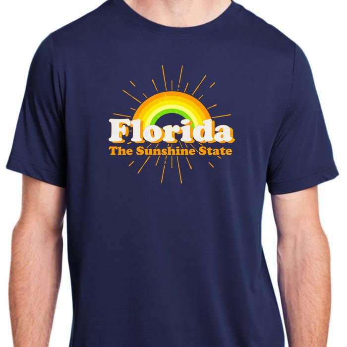 Florida The Sunshine State Rainbow Adult ChromaSoft Performance T-Shirt