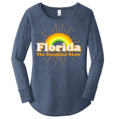 Florida The Sunshine State Rainbow Women's Perfect Tri Tunic Long Sleeve Shirt