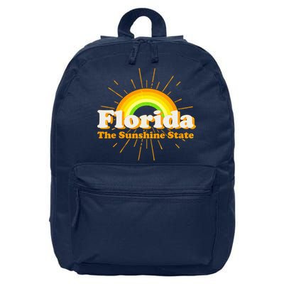 Florida The Sunshine State Rainbow 16 in Basic Backpack