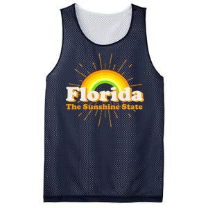 Florida The Sunshine State Rainbow Mesh Reversible Basketball Jersey Tank