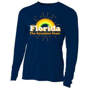 Florida The Sunshine State Rainbow Cooling Performance Long Sleeve Crew