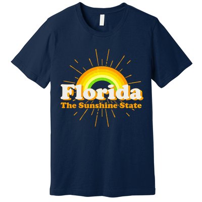 Florida The Sunshine State Rainbow Premium T-Shirt