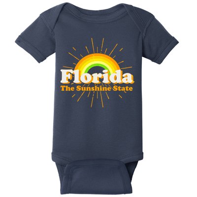 Florida The Sunshine State Rainbow Baby Bodysuit