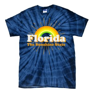 Florida The Sunshine State Rainbow Tie-Dye T-Shirt