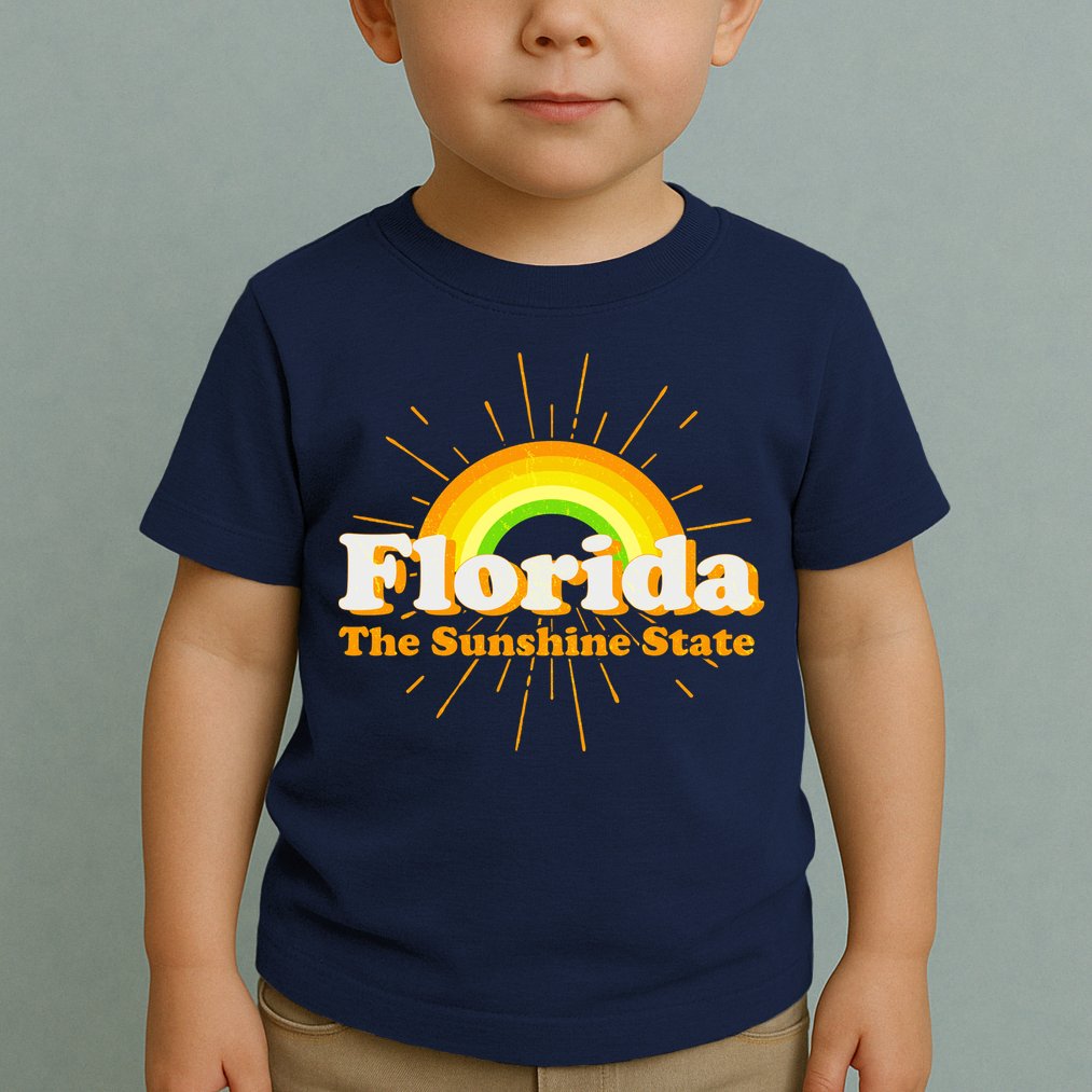 Florida The Sunshine State Rainbow Toddler T-Shirt
