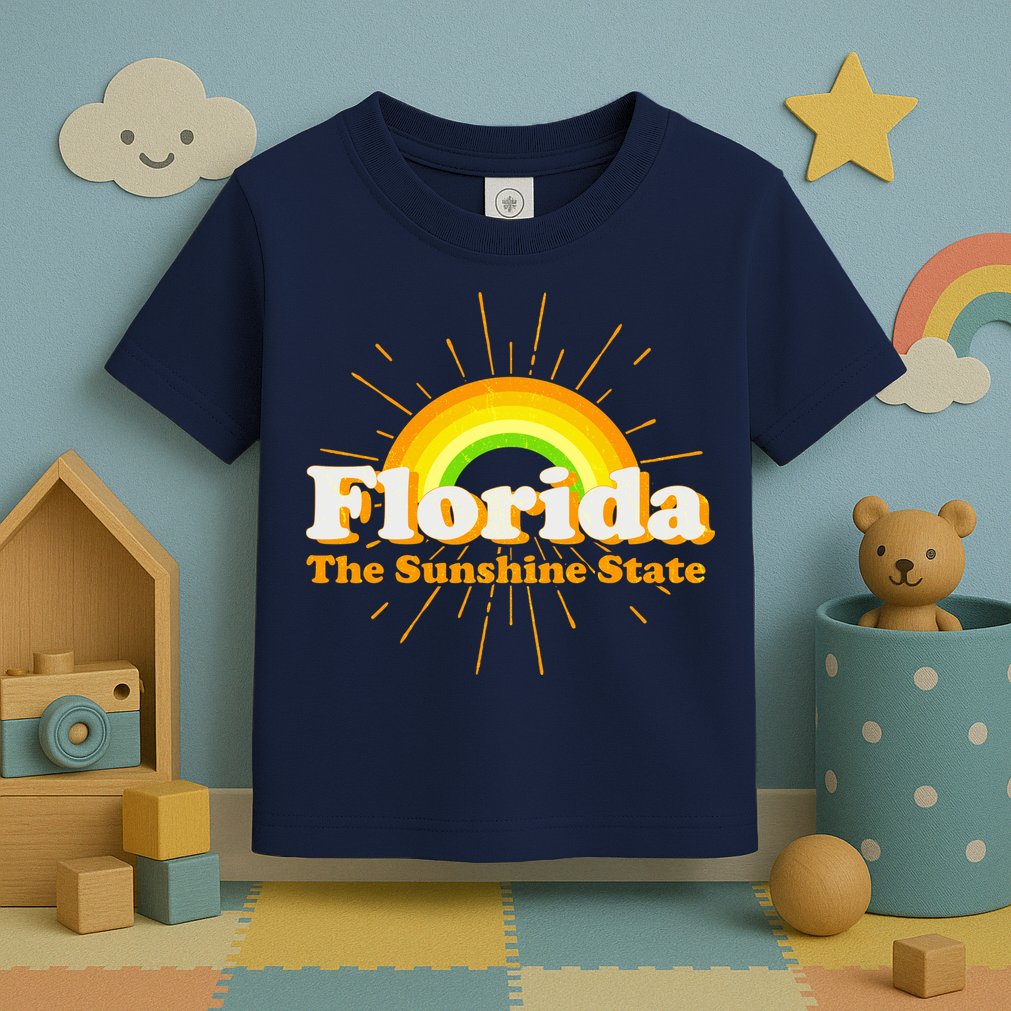 Florida The Sunshine State Rainbow Toddler T-Shirt