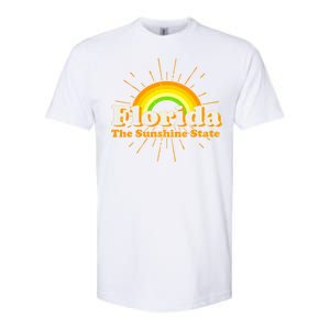 Florida The Sunshine State Rainbow Softstyle CVC T-Shirt