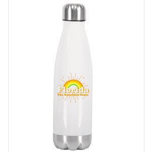 Florida The Sunshine State Rainbow Stainless Steel Insulated Water Bottle