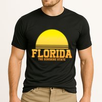 Florida The Sunshine State Retro Sun Cooling Performance Crew T-Shirt