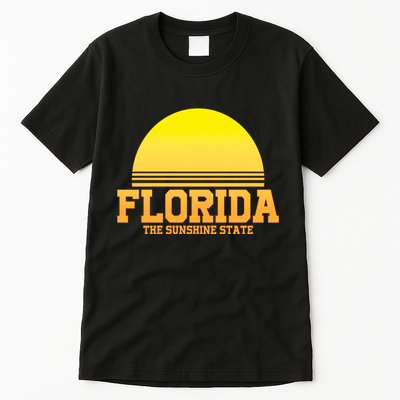 Florida The Sunshine State Retro Sun Tall T-Shirt