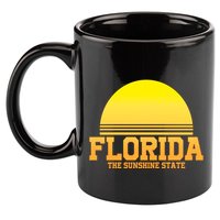 Florida The Sunshine State Retro Sun 11oz C Handle Ceramic Mug
