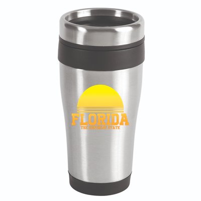 Florida The Sunshine State Retro Sun 16oz Travel Tumbler