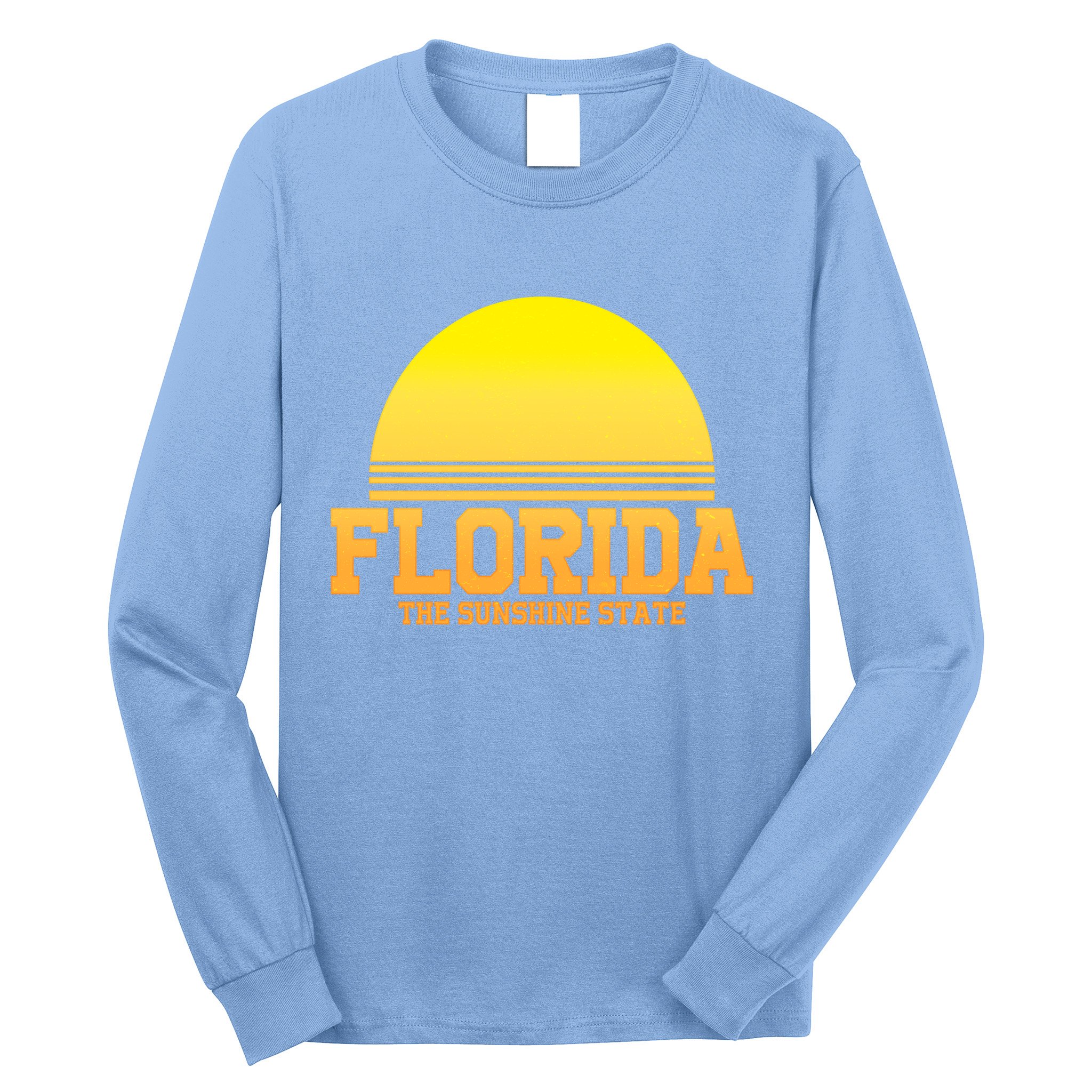 Florida The Sunshine State Retro Sun Long Sleeve Shirt