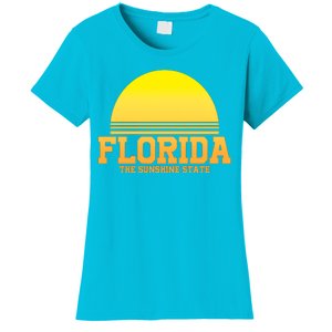 Florida The Sunshine State Retro Sun Women's T-Shirt