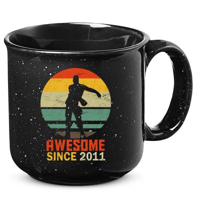 Floss Dance 8th Birthday Awesome Since 2011 15oz Campfire Ceramic Mug