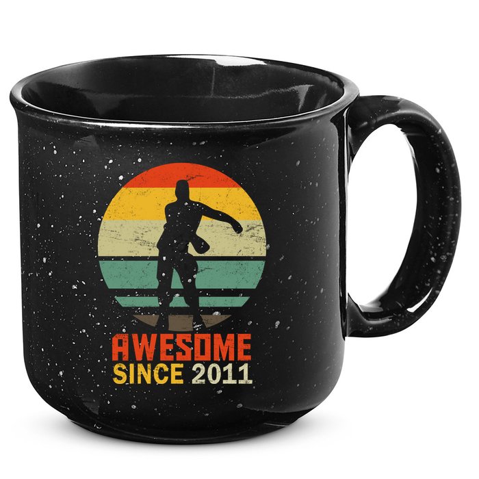 Floss Dance 8th Birthday Awesome Since 2011 15oz Campfire Ceramic Mug