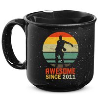 Floss Dance 8th Birthday Awesome Since 2011 15oz Campfire Ceramic Mug