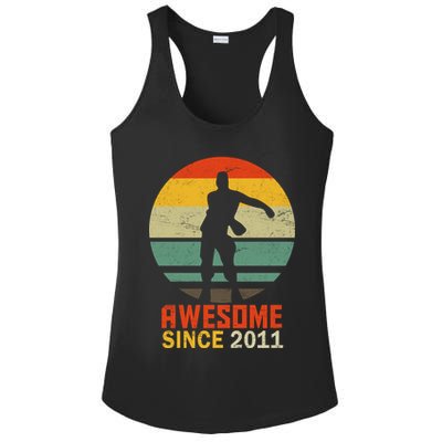 Floss Dance 8th Birthday Awesome Since 2011 Ladies PosiCharge Competitor Racerback Tank