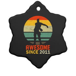 Floss Dance 8th Birthday Awesome Since 2011 Ceramic Star Ornament