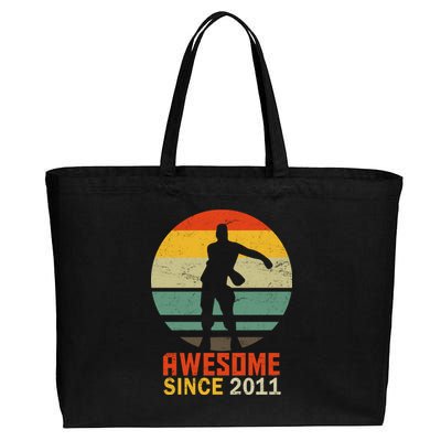 Floss Dance 8th Birthday Awesome Since 2011 Cotton Canvas Jumbo Tote