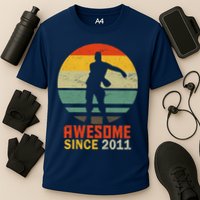 Floss Dance 8th Birthday Awesome Since 2011 Cooling Performance Crew T-Shirt