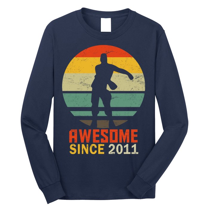 Floss Dance 8th Birthday Awesome Since 2011 Long Sleeve Shirt