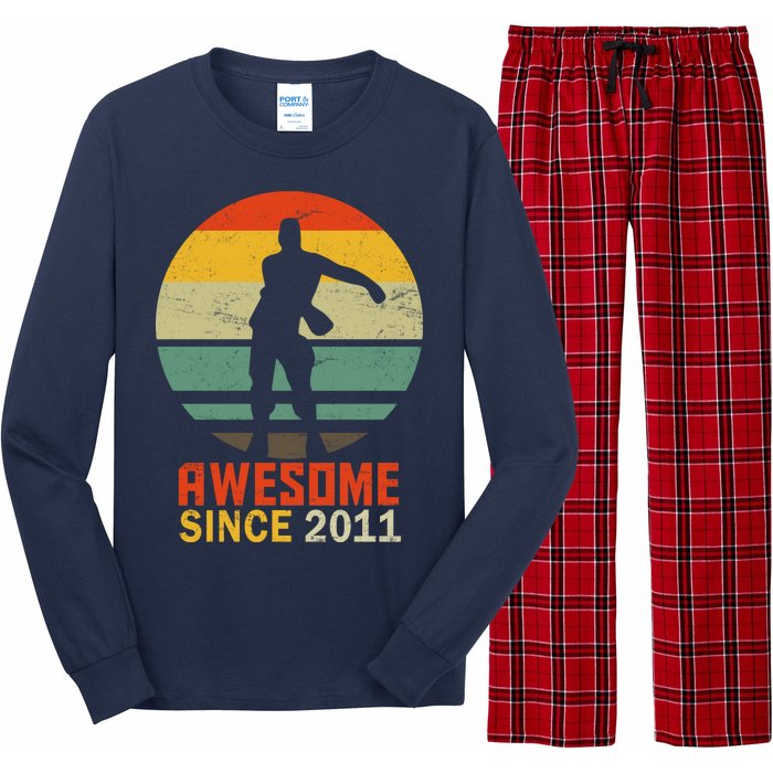 Floss Dance 8th Birthday Awesome Since 2011 Long Sleeve Pajama Set