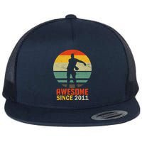 Floss Dance 8th Birthday Awesome Since 2011 Flatbill Hat