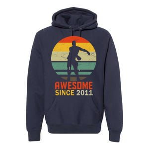 Floss Dance 8th Birthday Awesome Since 2011 Premium Hoodie