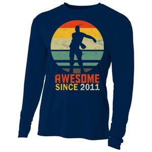 Floss Dance 8th Birthday Awesome Since 2011 Cooling Performance Long Sleeve Crew