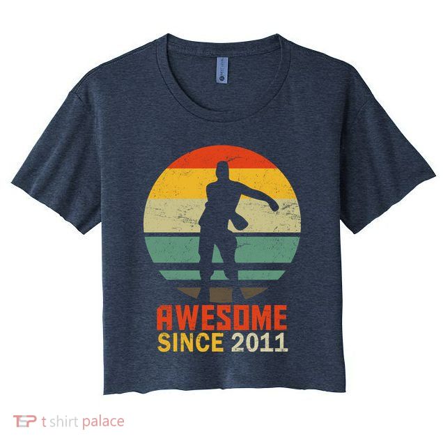 Floss Dance 8th Birthday Awesome Since 2011 Crop Top