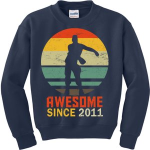 Floss Dance 8th Birthday Awesome Since 2011 Kids Sweatshirt