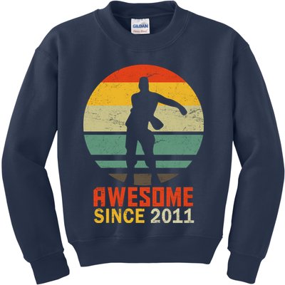 Floss Dance 8th Birthday Awesome Since 2011 Kids Sweatshirt