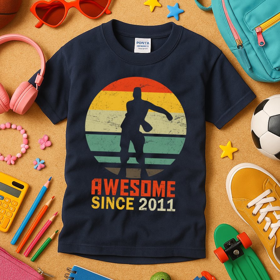 Floss Dance 8th Birthday Awesome Since 2011 Kids T-Shirt