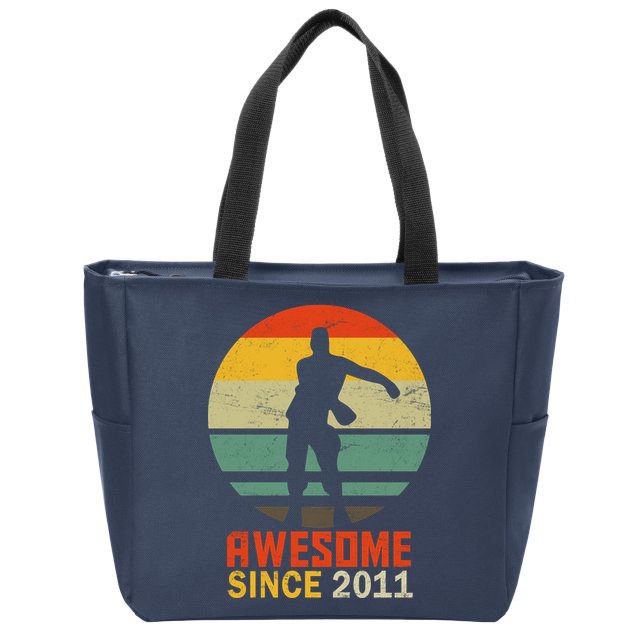 Floss Dance 8th Birthday Awesome Since 2011 Zip Tote Bag