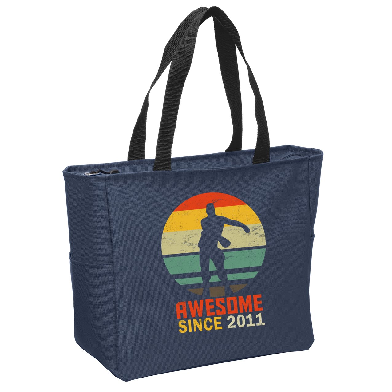 Floss Dance 8th Birthday Awesome Since 2011 Zip Tote Bag